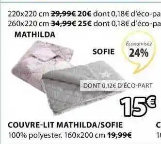 JYSK Couvre-lit Mathilda - Sofie offre