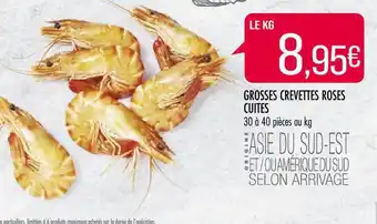 Match Grosses Crevettes Roses Cuites offre