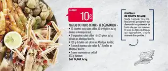Match Plateau De Fruits De Mer offre