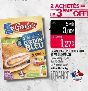 Match Gamme Escalope Cordon Bleu Et Pané Le Gaulois offre