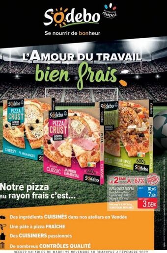 Match Pizza crust sodebo offre