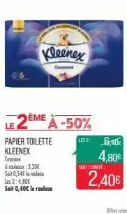 Match Papier toilette kleenex offre