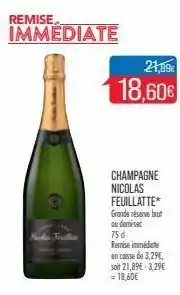 Match Champagne nicolas feuillatte offre