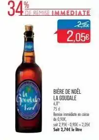 Match Biere de noel la goudale offre