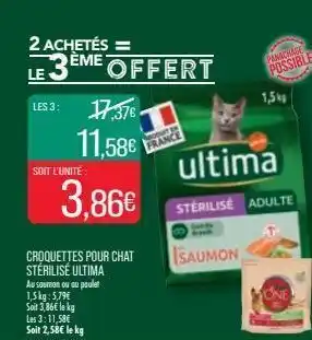 Match Croquettes pour chat sterilise ultima offre
