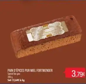Match Pain d'epices sur miel fortwenger offre