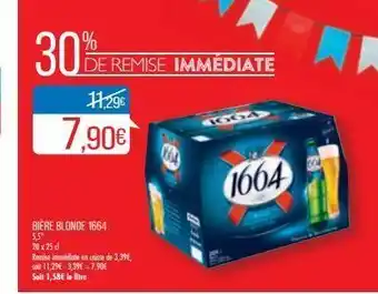 Match Bière blonde 1664 offre