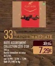Match Boite assortiment collection côte d'or offre