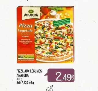 Match Pizza Aux Légumes Anatura offre