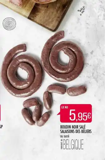 Match Boudin Noir Salé Salaisons Des Béliers offre