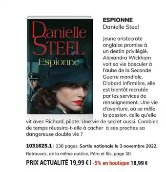 Espionne - danielle steel