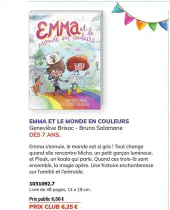 Emma et le monde en couleurs - genevière brisac - bruno salamone