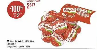 Mini babybel 23% m.g.
