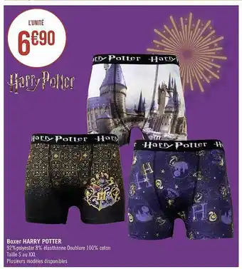 Géant Casino Boxer harry potter offre