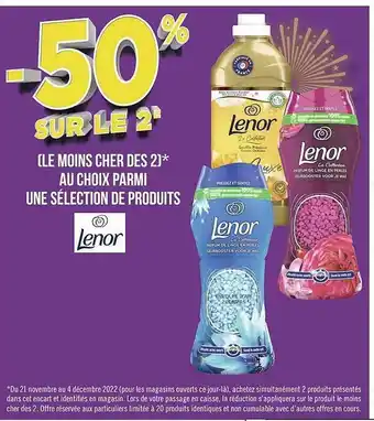 Géant Casino Produits lenor offre