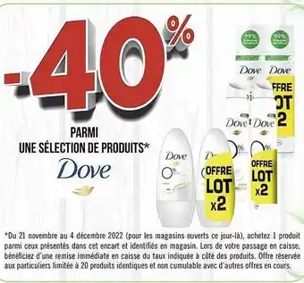 Géant Casino Produits dove offre