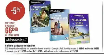 Coffrets cadeaux wonderbox