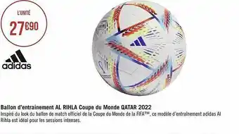 Géant Casino Ballon d'entrainement al rihla coupe du monde qatar 2022 adidas offre