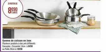 Géant Casino Gamme de cuisson en inox offre