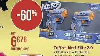 Géant Casino Coffret nerf elite 2.0 offre