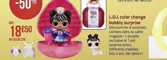 Géant Casino L.o.l color change bubbly surprise offre