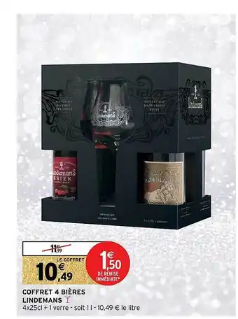 Intermarché Coffret 4 bières linemans offre