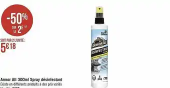 Géant Casino Armor all 300ml spray désinfectant offre