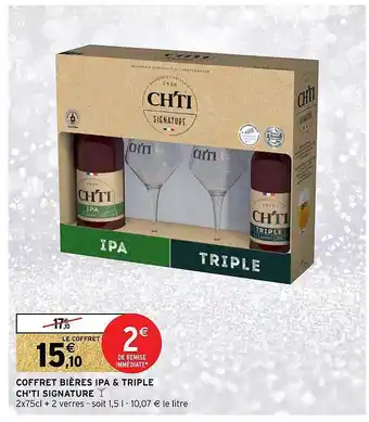 Intermarché Coffret bière ipa & triple ch'ti signature offre