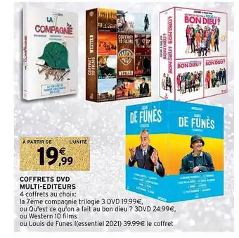Intermarché Coffrets dvd multi-éditeurs offre