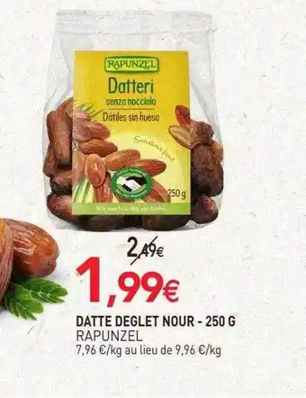naturéO Datte deglet nour rapunzel - 250 g offre