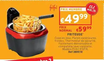 Trafic Friteuse frifri offre