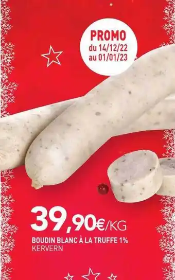 naturéO Boudin blanc à la truffe 1% kervern offre