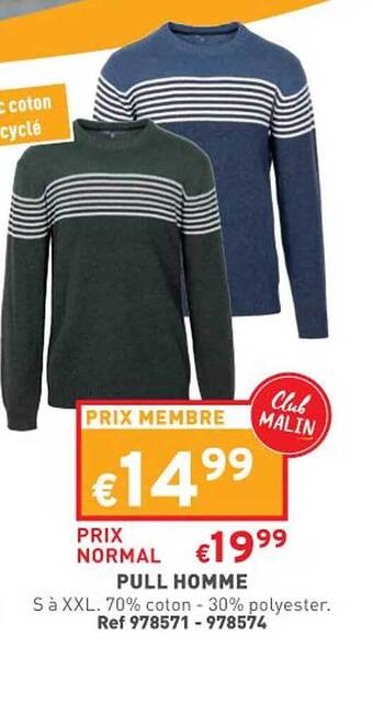 Trafic Pull homme offre