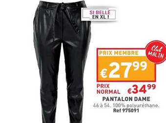 Trafic Pantalon dame offre