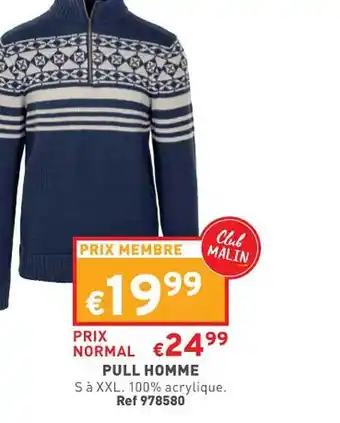 Trafic Pull homme offre