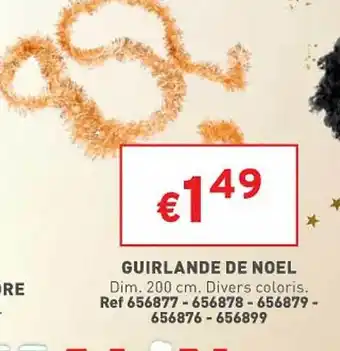 Trafic Guirlande de noël offre