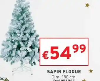 Trafic Sapin floque offre