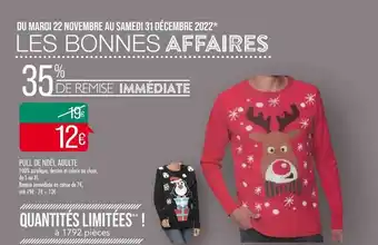 Match Pull de noël adulte offre