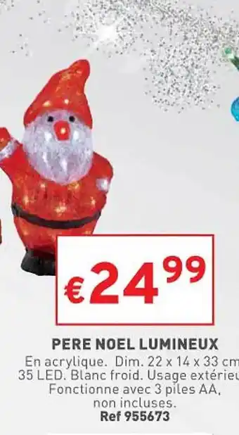Trafic Père noël lumineux offre