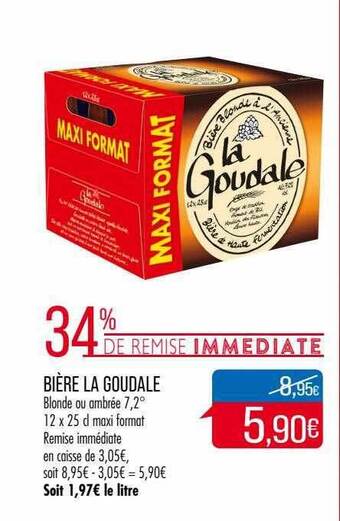Match Bière la goudale offre