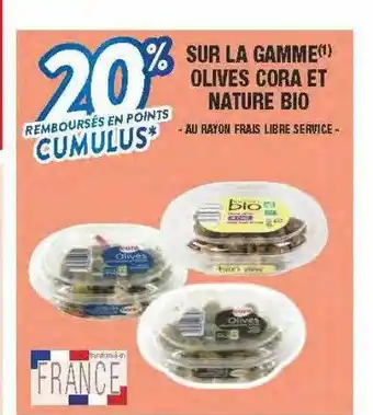 Migros La gamme olives cora et nature bio offre