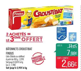 Match Bâtonnets Croustibat Findus offre
