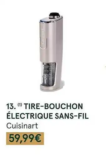 Tire-bouchon électrique sans-fil cuisinart