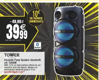 Enceinte party speaker bluetooth tower