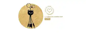 Monoprix Câble de charge chat offre