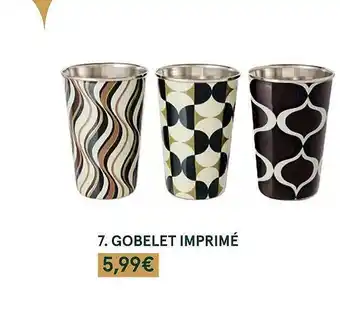 Monoprix Gobelet imprimé offre