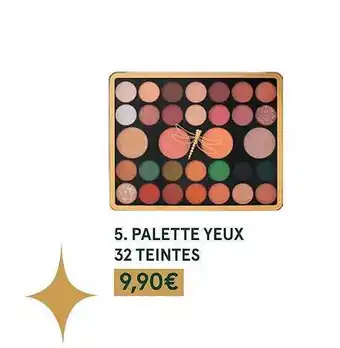 Monoprix Palette yeux 32 teintes offre