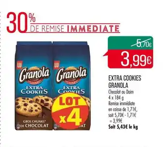Match Extra Cookies Granola offre