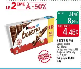 Match Kinder Bueno offre