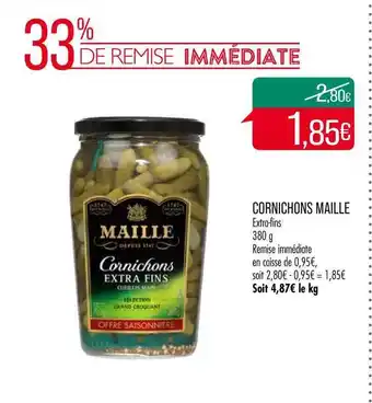 Match Cornichons Maille offre